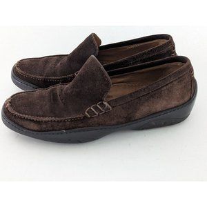 Michael Toschi Mach Driving Shoes Loafers Brown Suede Size 11